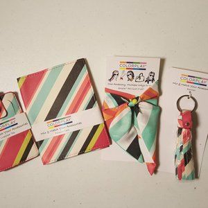 Passport Holder, Key Ring, Scarf, Luggage Tag Set